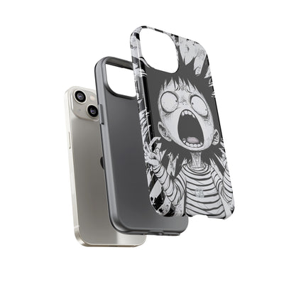 Chaotic Monochrome Scream · Tough Fundas para teléfono para iPhone