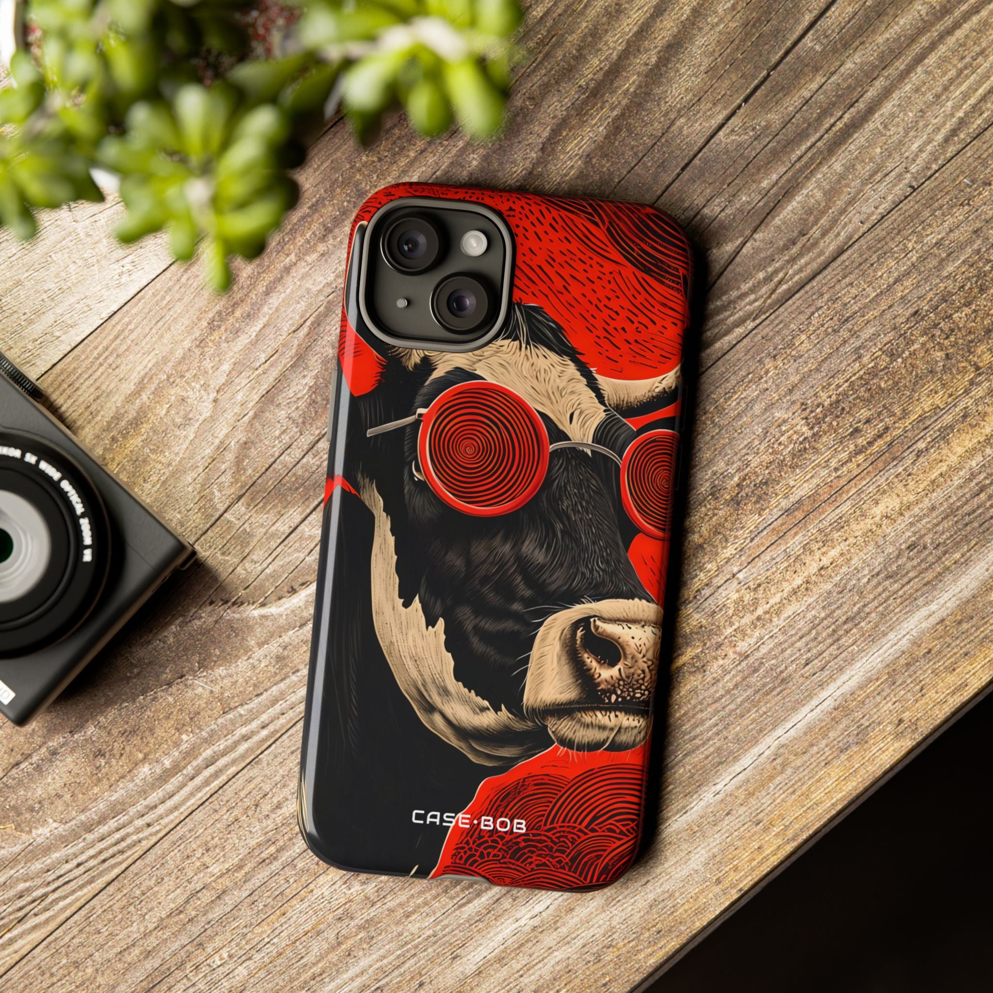 Hypnotic Cow iPhone 15 Plus Case - Tough