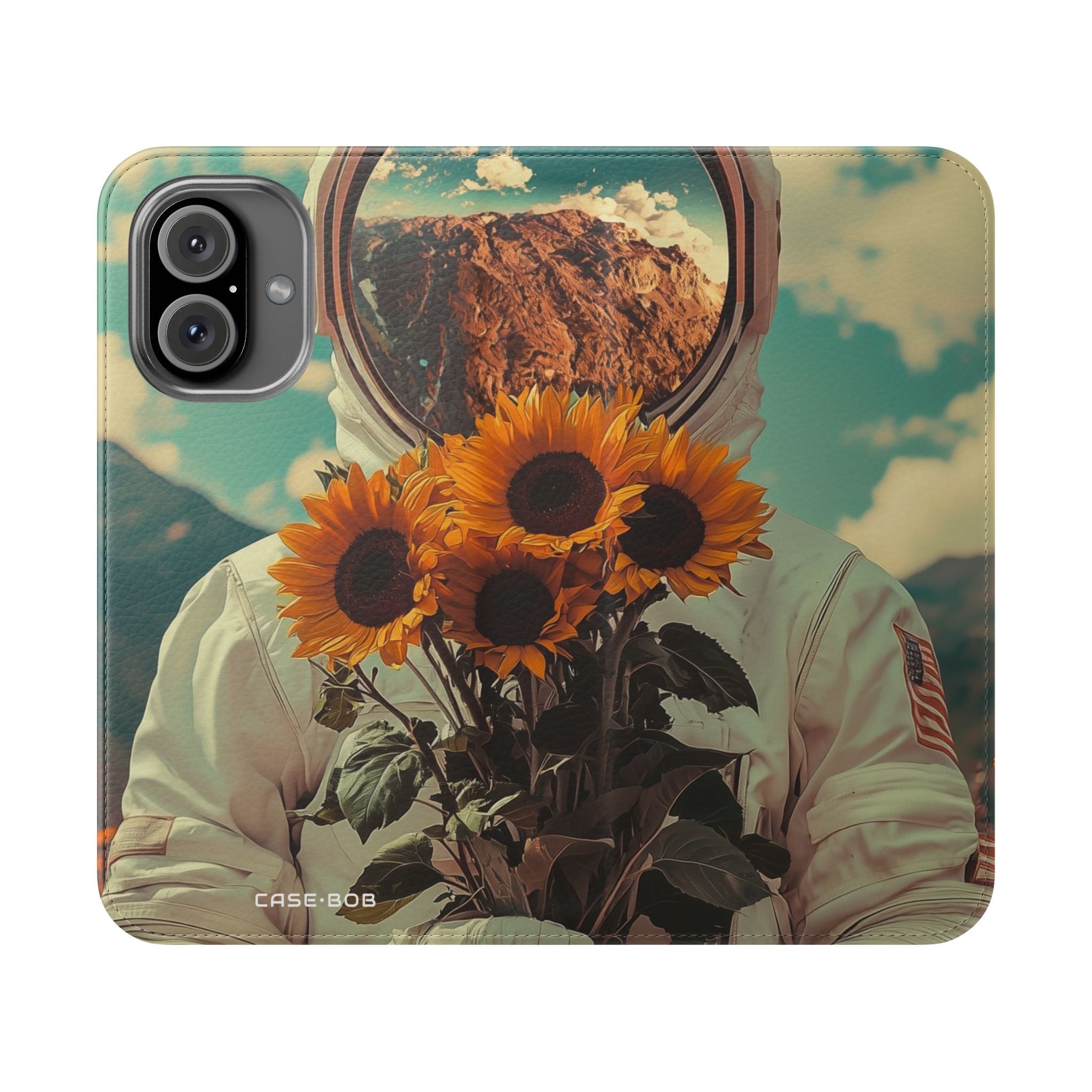Sunflower Astronaut - iPhone 16 Case - Lompakko