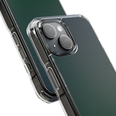 Green Impact MagSafe Phone Case for iPhone - Midnight Pine Horizon