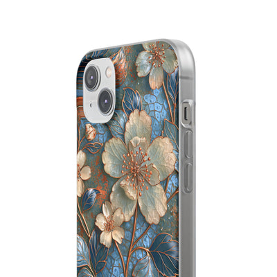 Gilded Blossom Reverie · Lite Phone Case for iPhone ·  Teal