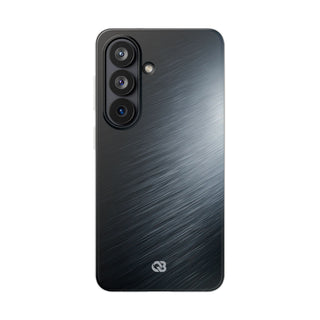 Grey Lite Phone Case for Samsung - Charcoal Brushed Steel