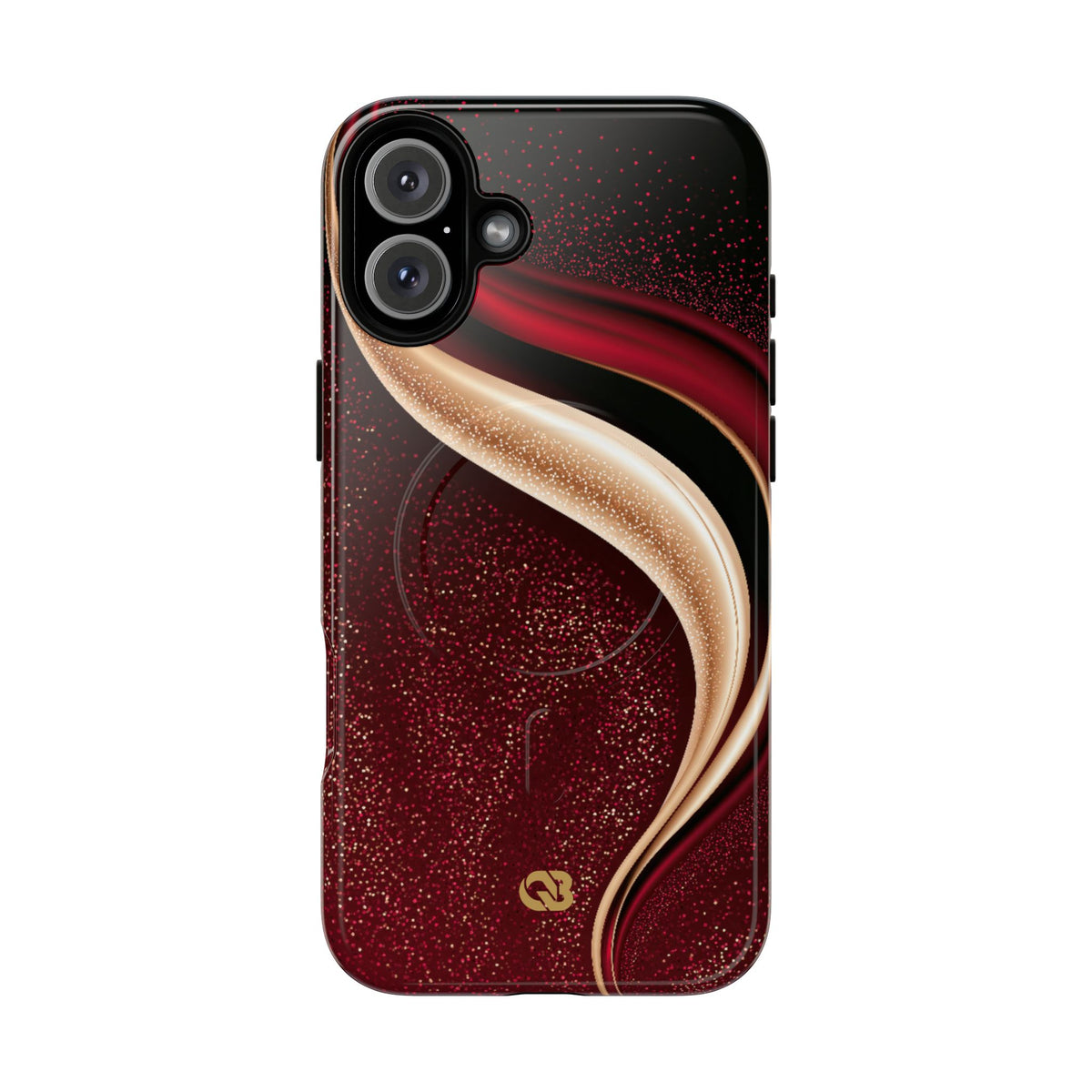 Gilded Crimson Flow · Tough 2.0 Magnetic Phone Case for iPhone · Red