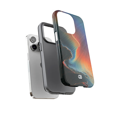 Prismatic Aura Shift · Tough Phone Case for iPhone · Blue