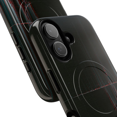 Black Tough 2.0 Magsafe Phone Case for iPhone - Corrupted Data Stream