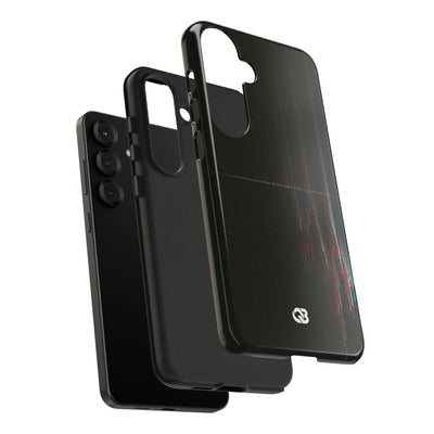 Black Tough Phone Case for Samsung - Corrupted Data Stream