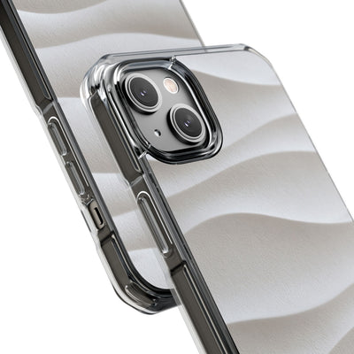 White Impact MagSafe Phone Case for iPhone - Arctic Flow Ridges