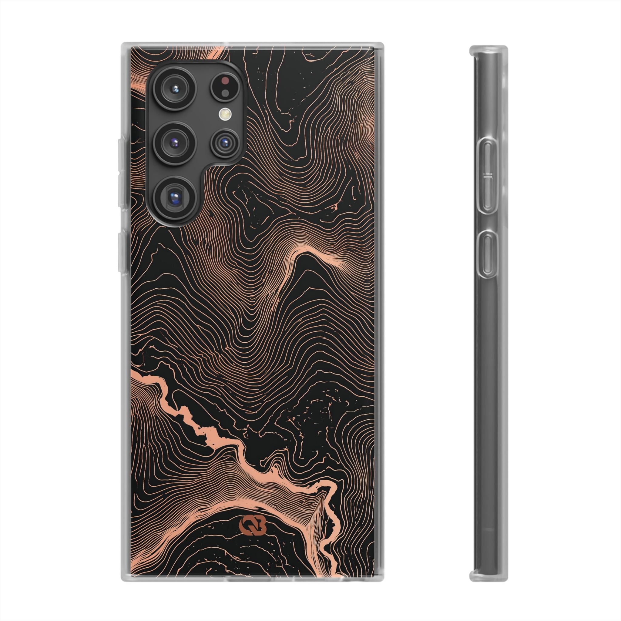 Orange Lite Phone Case for Samsung - Salmon Ridge Topo