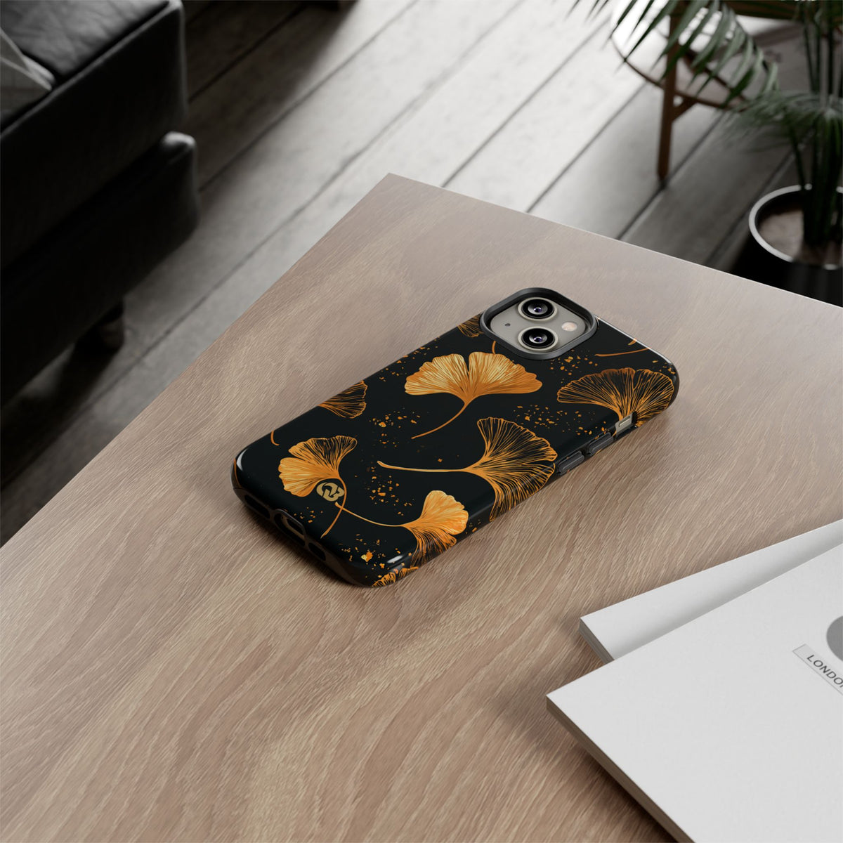 Gilded Ginkgo · Tough Phone Case for iPhone · Gold