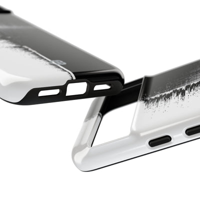 Black Tough Phone Case for Google Pixel - Static Signal Split