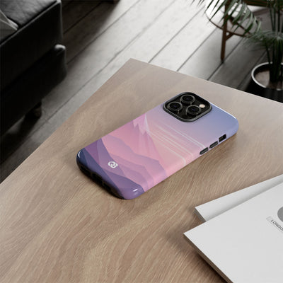 Purple Tough Phone Case for iPhone - Lavender Alpine Dawn