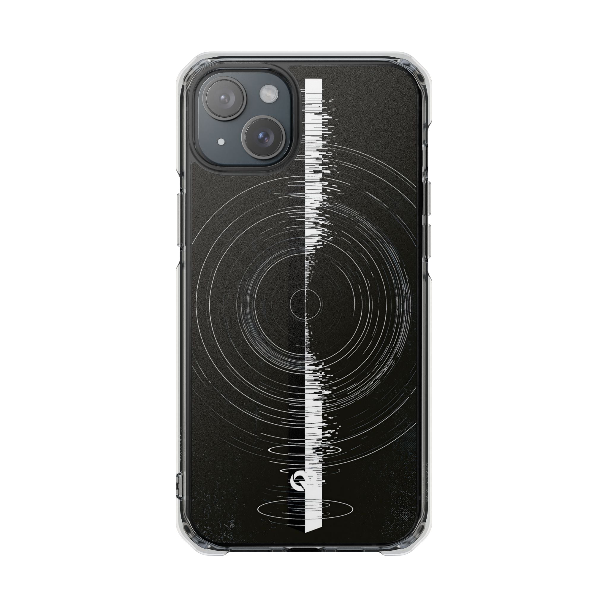 Black Impact MagSafe Phone Case for iPhone - Obsidian Orbital Signal