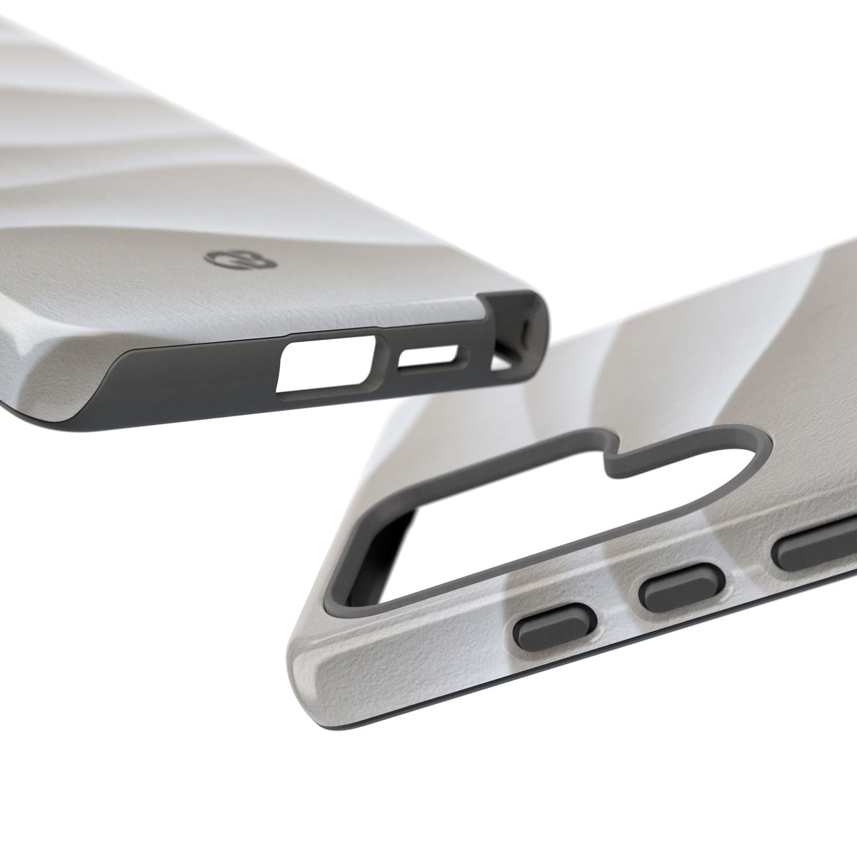 Sculpted Dune Relief · Tough Phone Case for Samsung · White