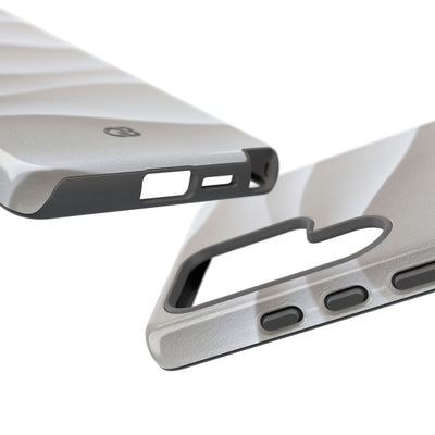 Sculpted Dune Relief · Tough Phone Case for Samsung · White