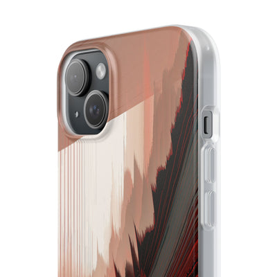 Red Lite Phone Case for iPhone - Crimson Pulse Horizon