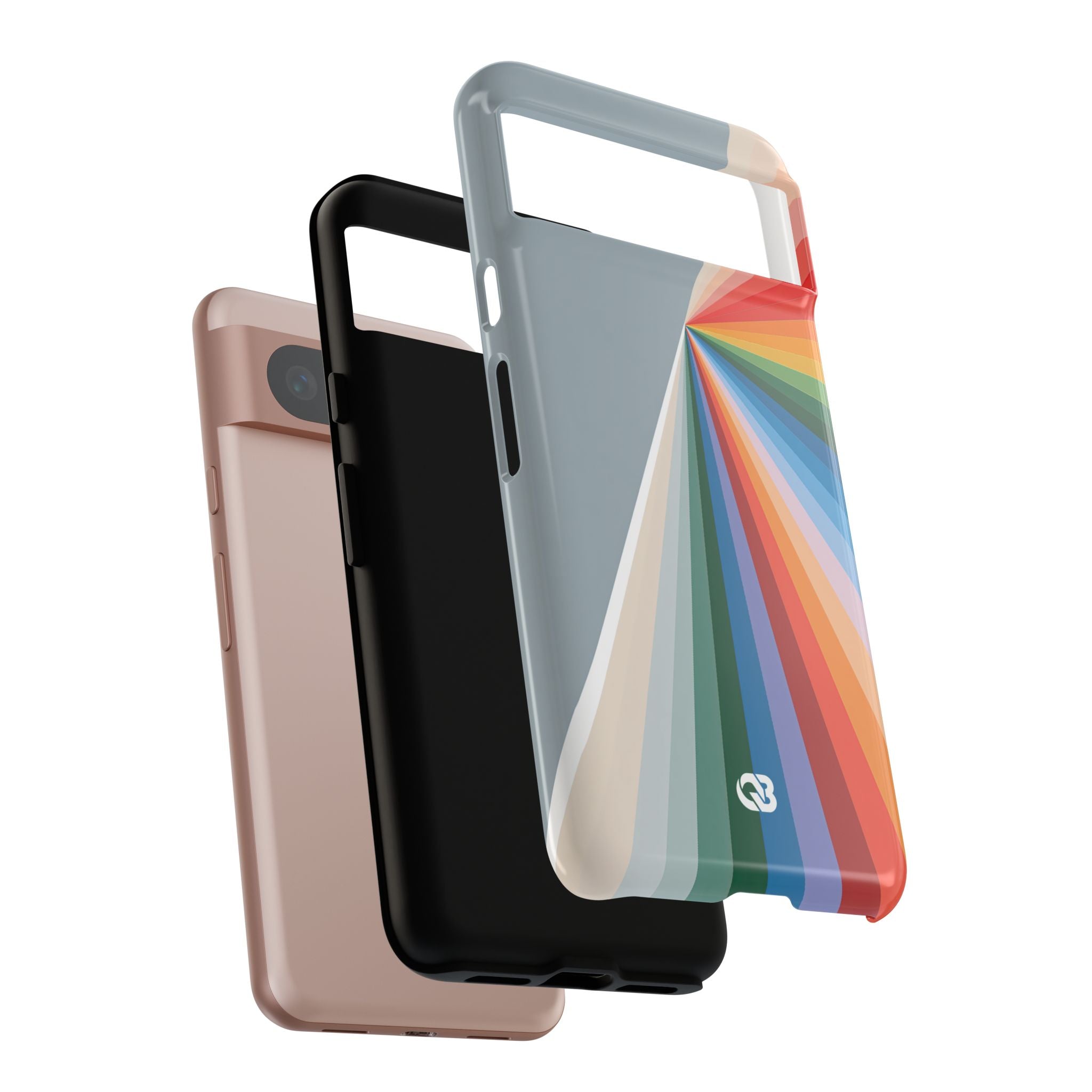 Grey Tough Phone Case for Google Pixel - Slate Prism Burst