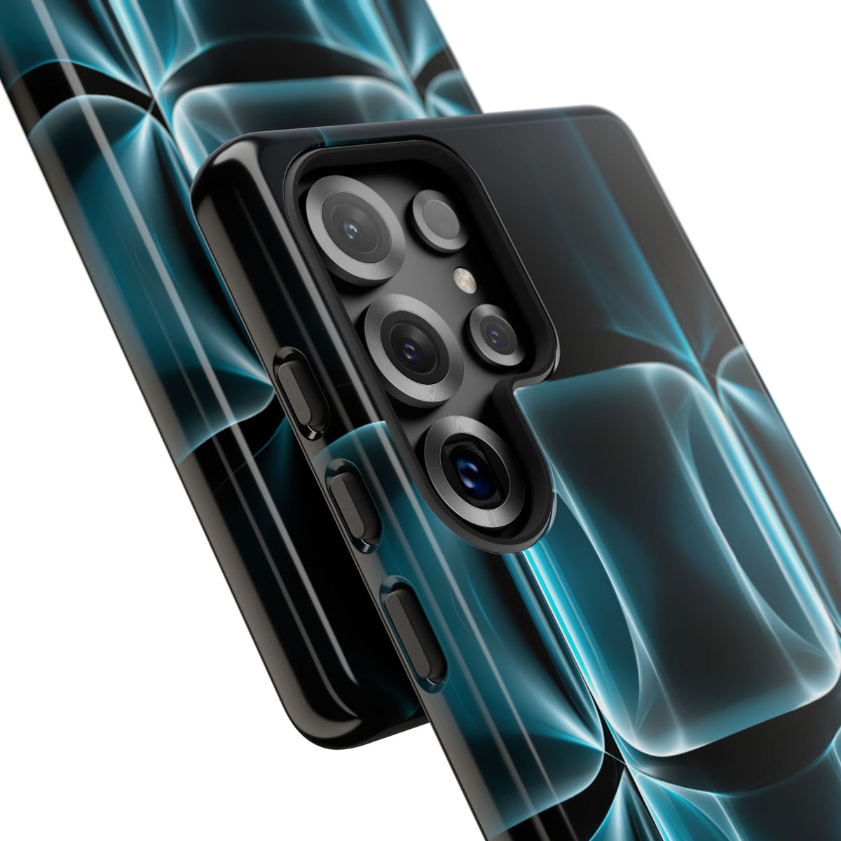 Translucent Cyber Grid · Tough Phone Case for Samsung · Teal