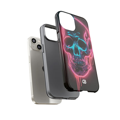 Neon Drip Skull · Tough Phone Case for iPhone · Black