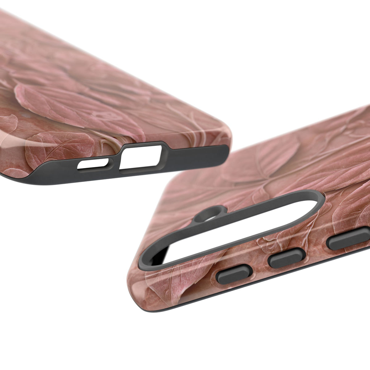 Blush Rose Relief · Tough Phone Case for Samsung · Pink