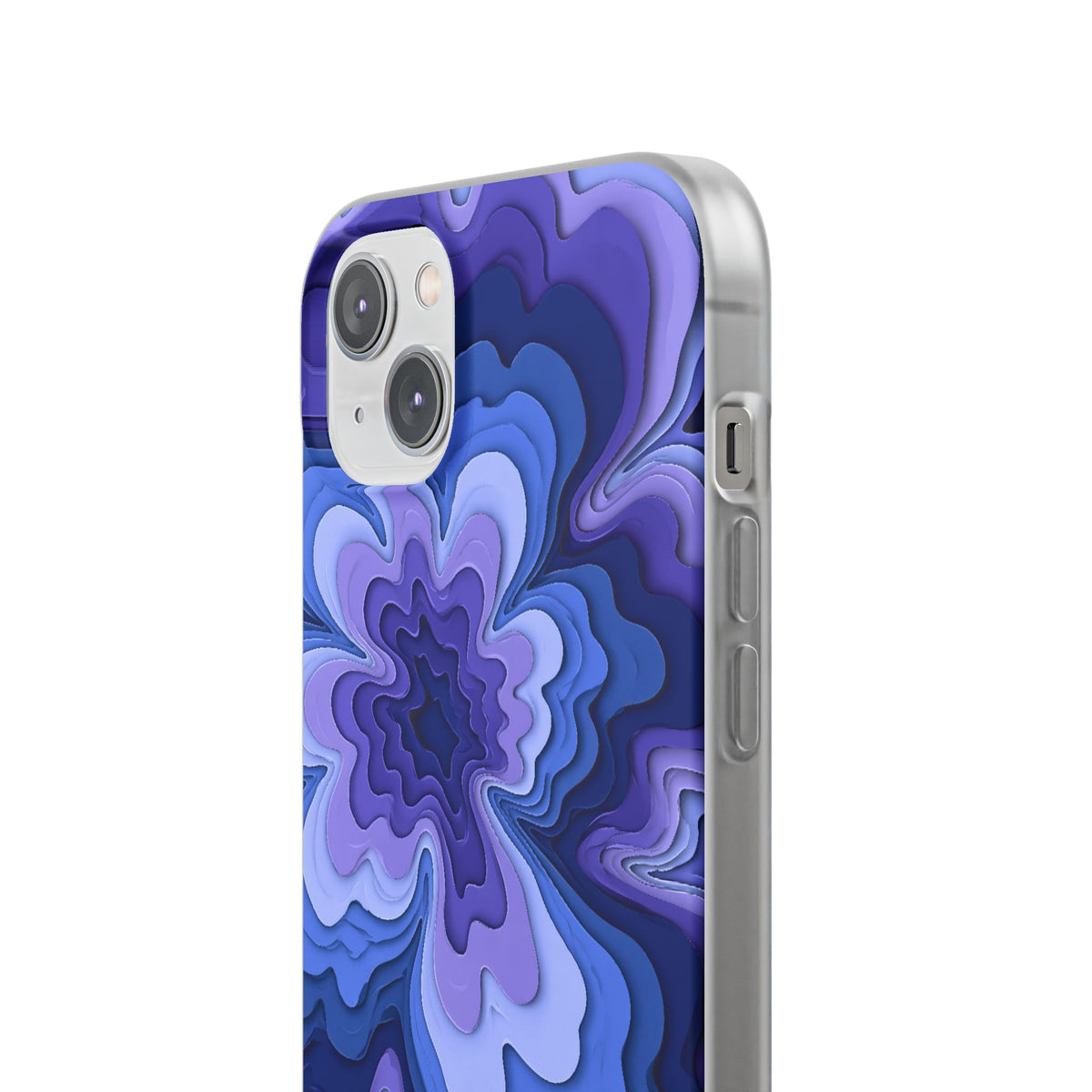 Periwinkle Strata Bloom · Lite Phone Case for iPhone ·  Purple