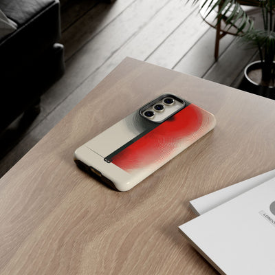 Red Tough Phone Case for Samsung - Split Signal Red