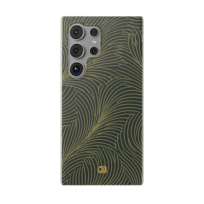 Green Lite Phone Case for Samsung - Dark Olive Plume