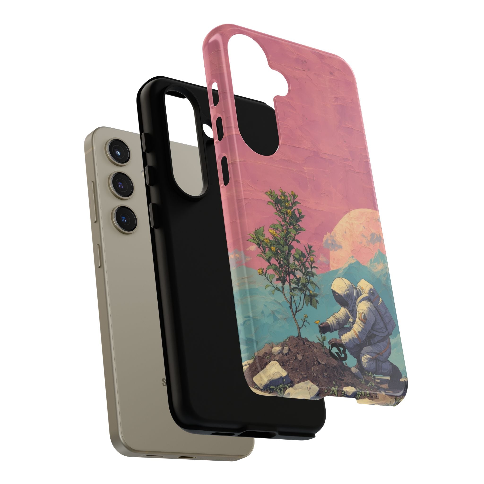 Lunare Pastellblüte · Tough Handyhülle für Samsung