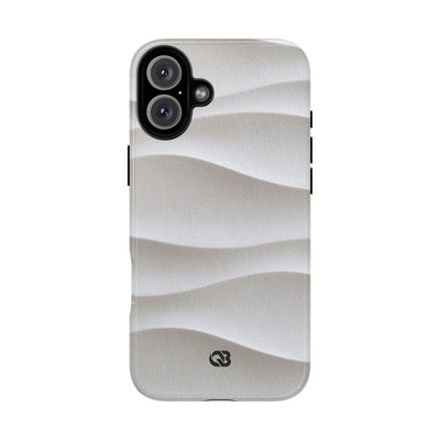 Sculpted Dune Relief · Tough Phone Case for iPhone · White