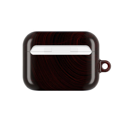 Crimson Solar Orbit · Hard Case for AirPods & AirPods Pro · Red