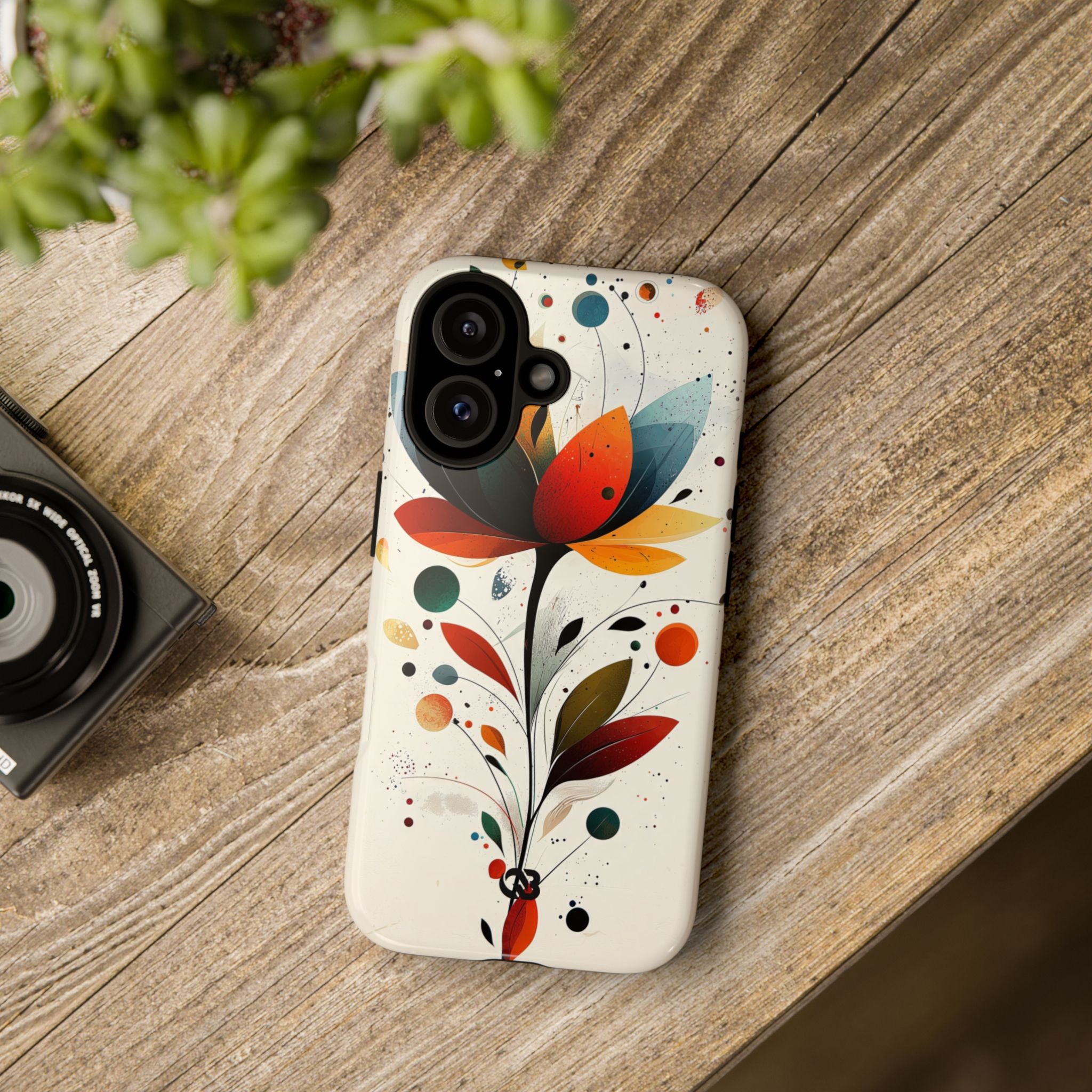 Burnt Petal Abstract · Tough Phone Case for iPhone