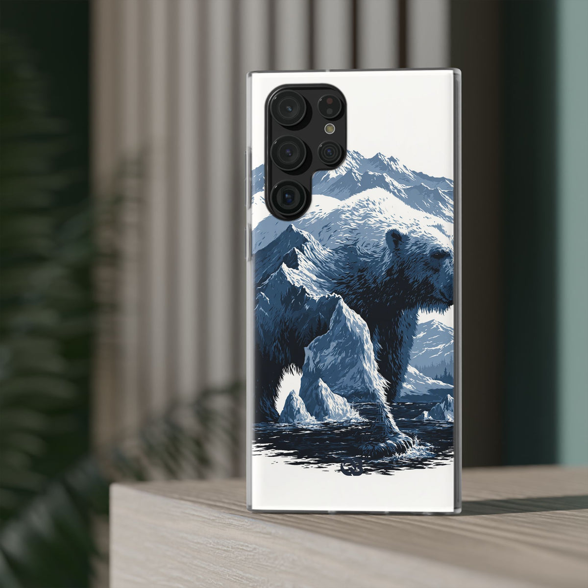 Fjord Summit Bear · Lite Phone Case for Samsung · Blue