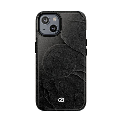 Obsidian Stucco Relief · Tough 2.0 Magnetic Phone Case for iPhone · Black