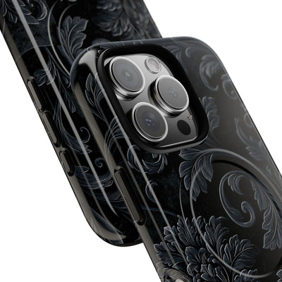 Obsidian Damask · Tough 2.0 Magnetic Phone Case for iPhone · Black