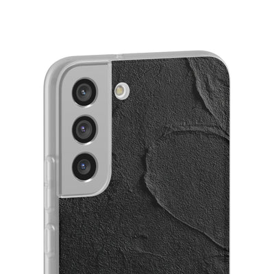 Obsidian Stucco Relief · Lite Phone Case for Samsung · Black