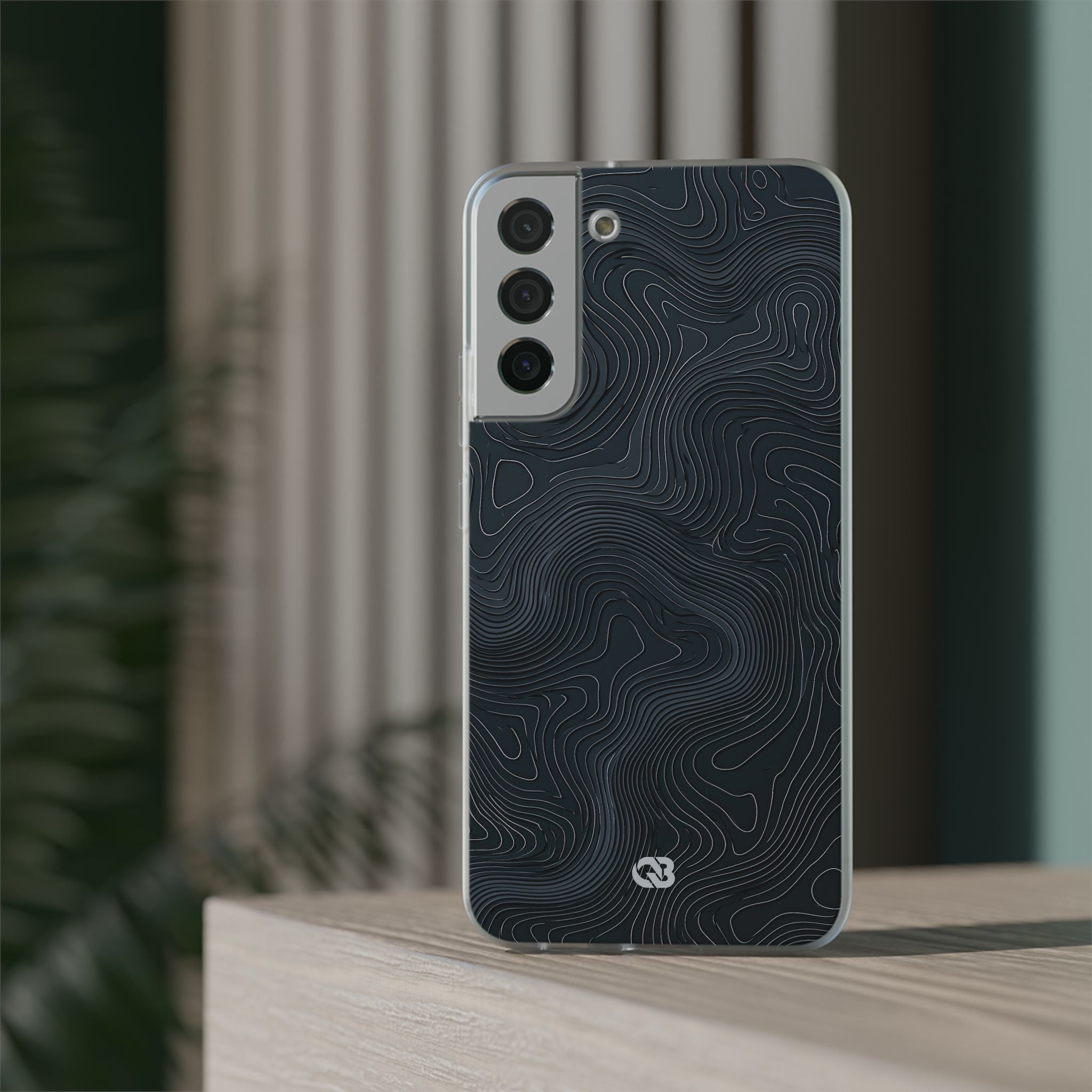 Black Lite Phone Case for Samsung - Obsidian Ridge Topo