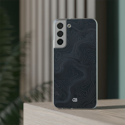 Black Lite Phone Case for Samsung - Obsidian Ridge Topo