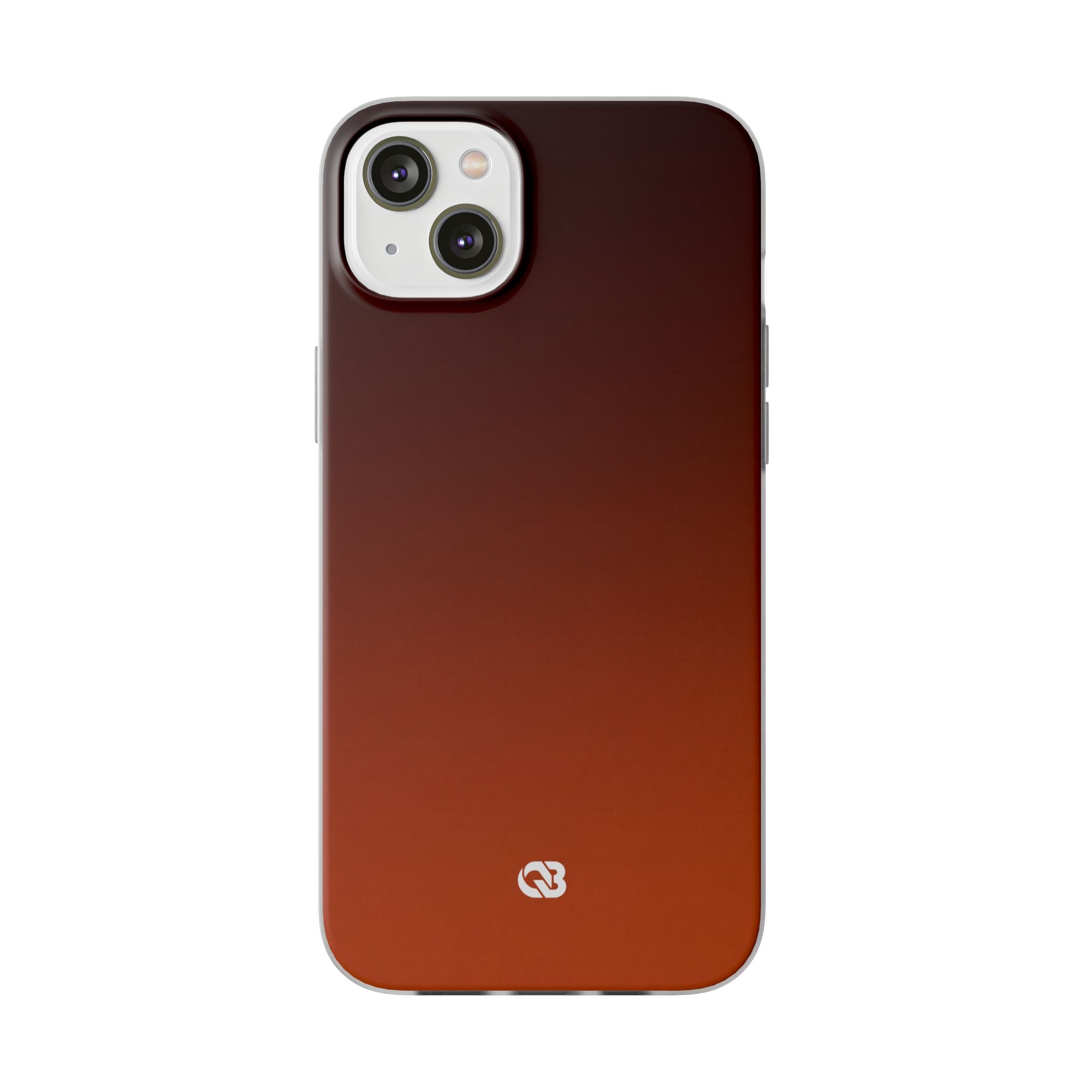 Orange Lite Phone Case for iPhone - Obsidian Ember Fade