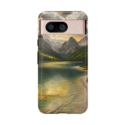Gilded Mountain Lake · Tough Etui na telefon dla Google Pixel