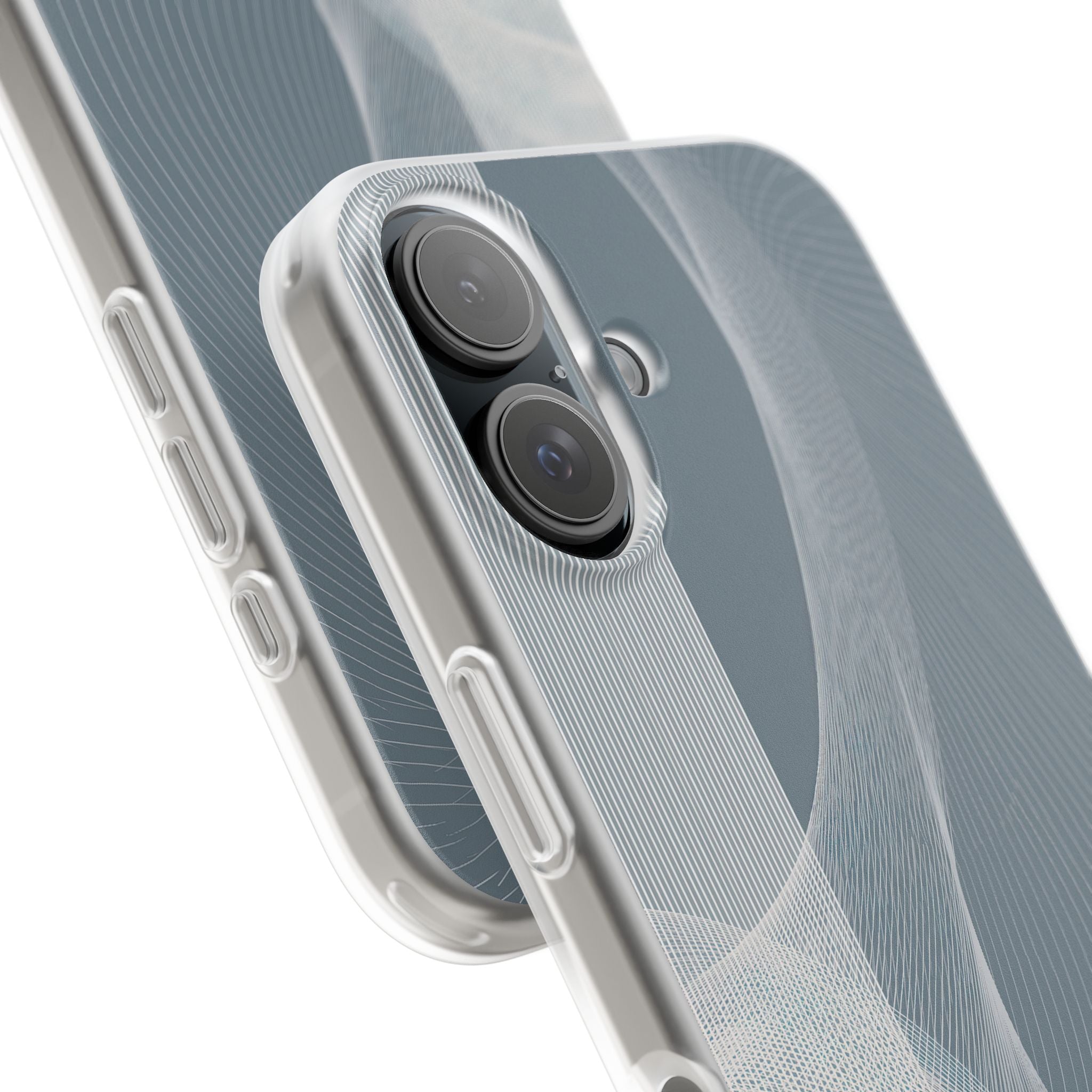 Grey Lite Phone Case for iPhone - Slate Mesh Horizon