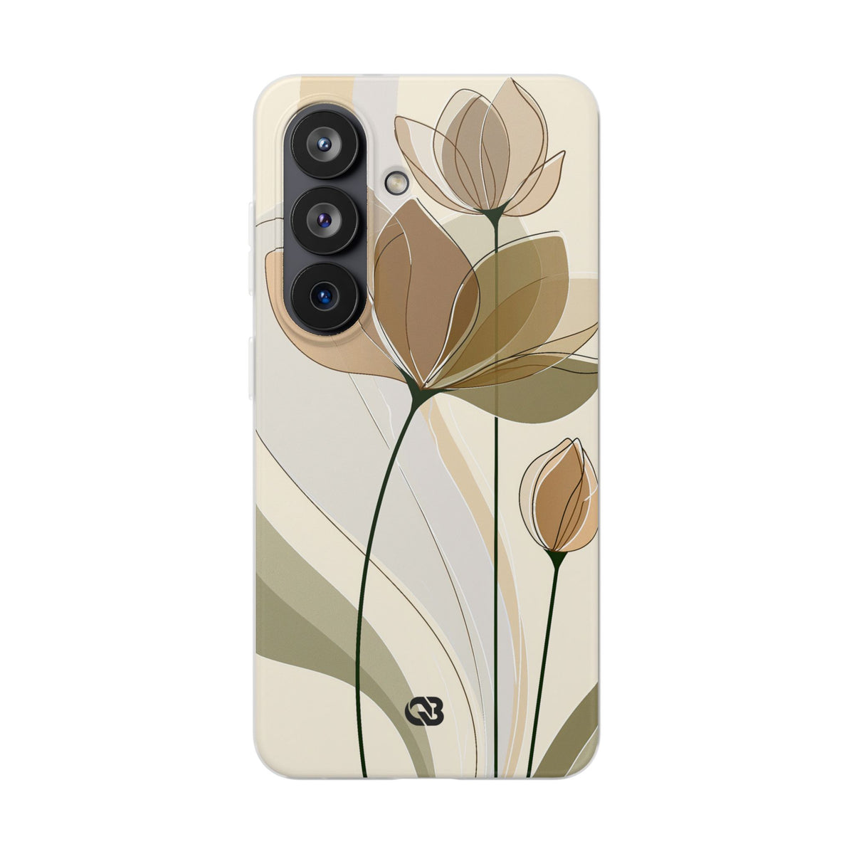 Translucent Petal Contour · Lite Phone Case for Samsung · Beige