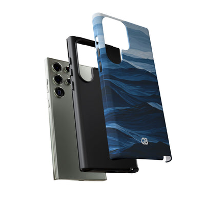 Blue Tough Phone Case for Samsung - Cobalt Ridge Tides