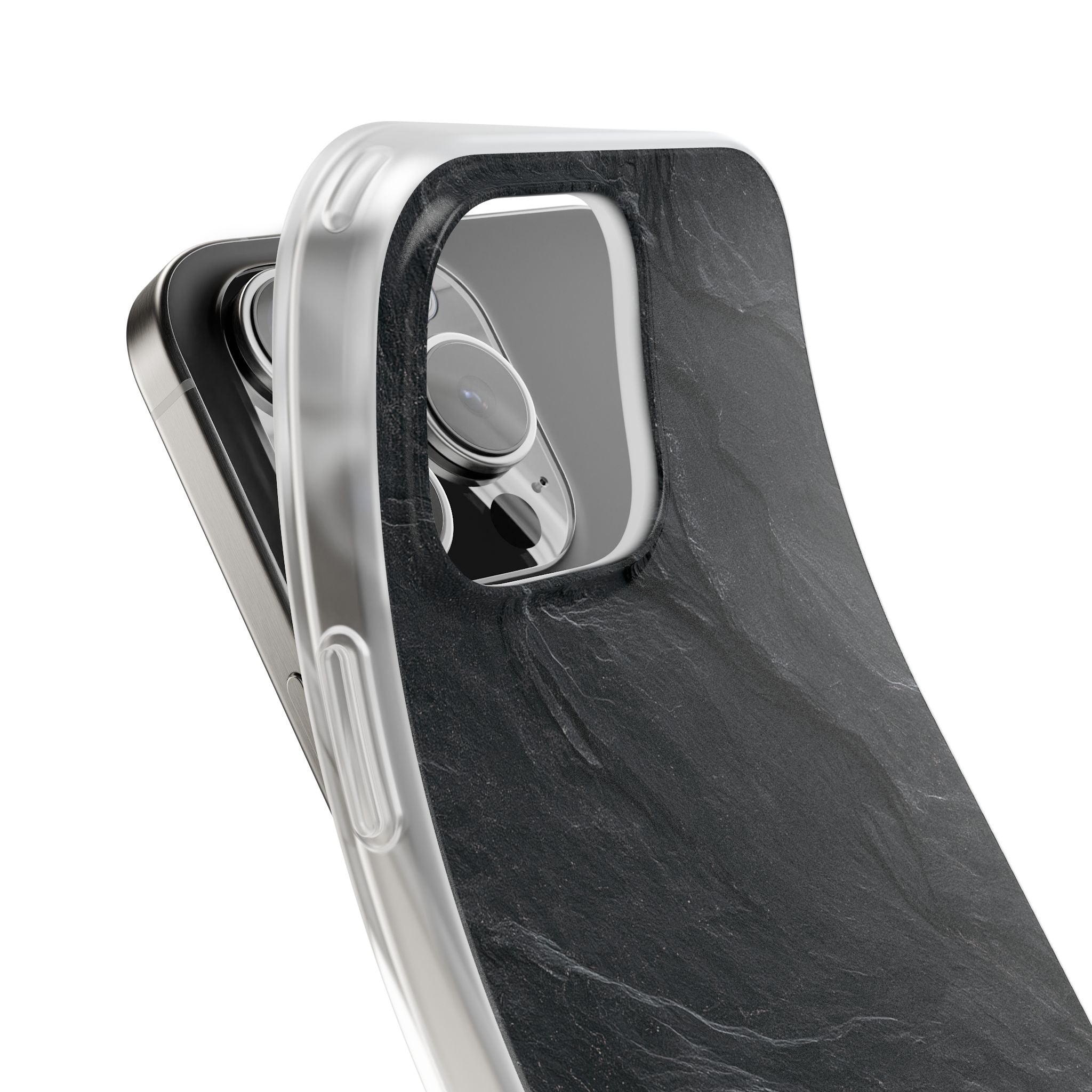 Black Lite Phone Case for iPhone - Midnight Slate Ridge