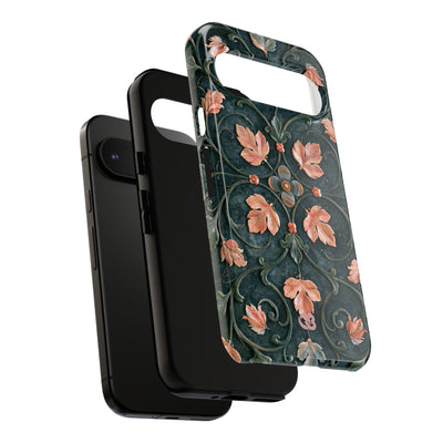 Florentine Rose Arabesque · Tough Phone Case for Pixel ·  Green