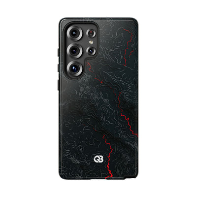 Crimson Rift · Tough Phone Case for Samsung · Black