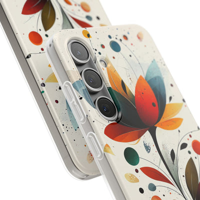 Burnt Petal Abstract · Soft Handyhülle für Samsung