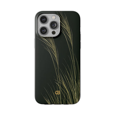 Green Lite Phone Case for iPhone - Midnight Gilded Grass