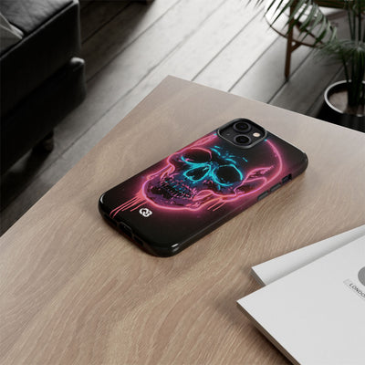 Neon Drip Skull · Tough Phone Case for iPhone · Black