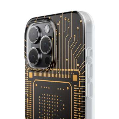 Gold Lite Phone Case for iPhone - Cyber Gold Processor