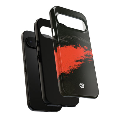 Crimson Raptor Noir · Tough Phone Case for Pixel ·  Black