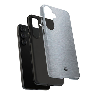 Brushed Aluminum · Tough Phone Case for Samsung · Silver
